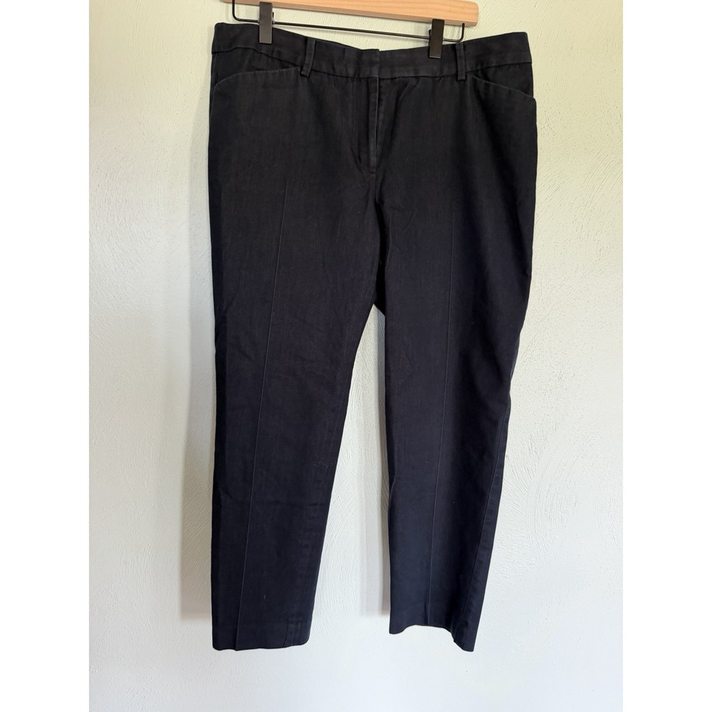 Talbots Hampshire Straight Ankle Pants tailored career wear capri office Sz 12
